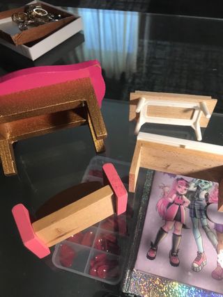 Accessori casa Barbie in legno
