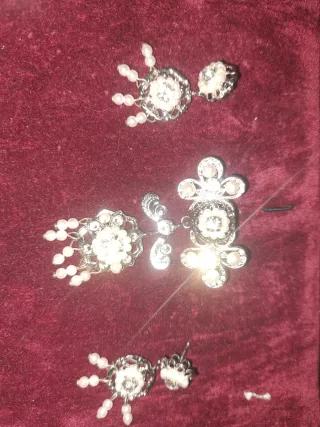 Aderezo Fallera Niña Plata