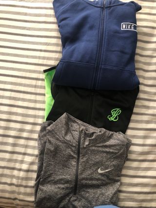 lote sudaderas Niño Nike y Sik Silk Talla XS