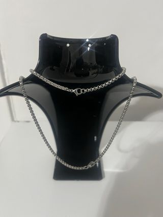 Conjunto Cadena y Pulsera Acero Inoxidable