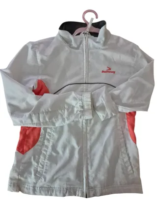 Chaqueta Boomerang blanca y naranja