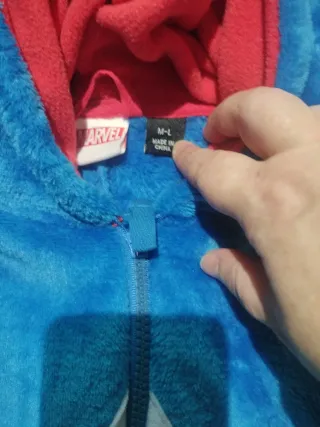 Pijama Manta Capitán América Talla M-L