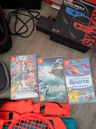 Nintendo Switch con accesorios