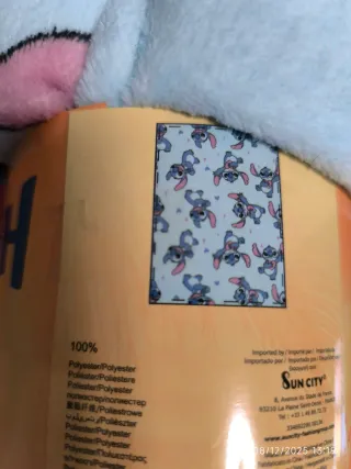 Manta Coralina Sticth Disney