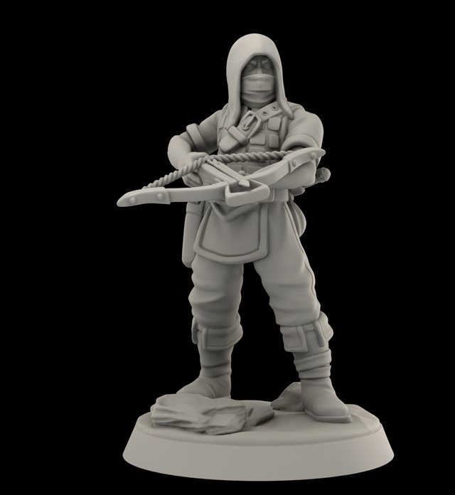 Picaro con ballesta para rol