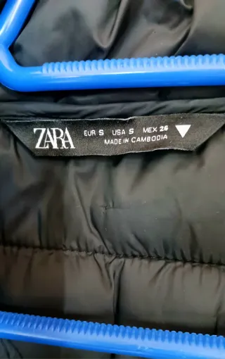 Chaleco Zara Negro Mujer