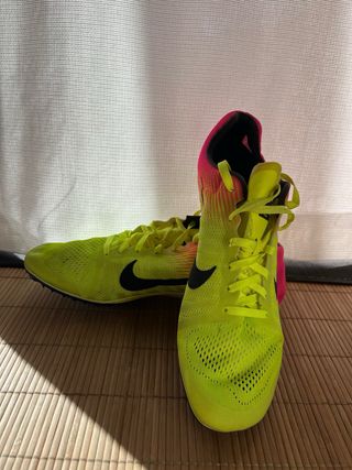 Zapatillas Nike Clavos Verde y Rosa