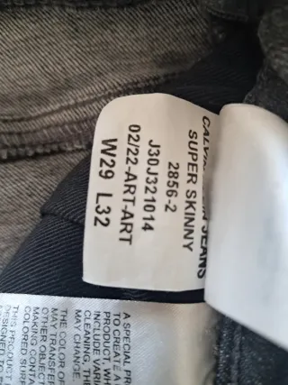 Vaqueros grises Calvin Klein hombre/niño