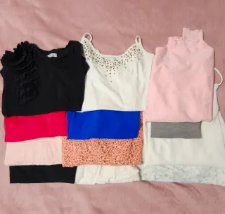 Lote 12 prendas Talla M: Blusas y Camisetas