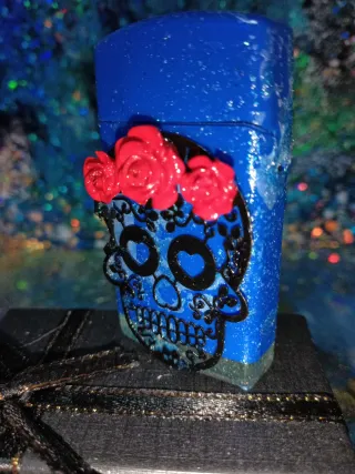 Mechero VIP tipo Zippo gaz logo Zippo - charm skul