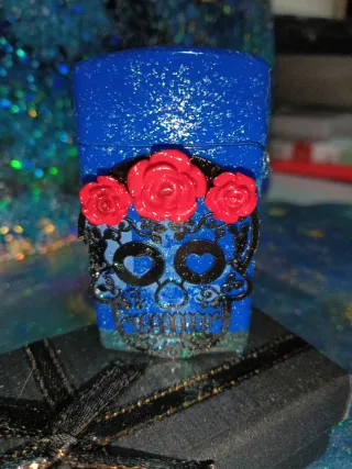 Mechero VIP tipo Zippo gaz logo Zippo - charm skul