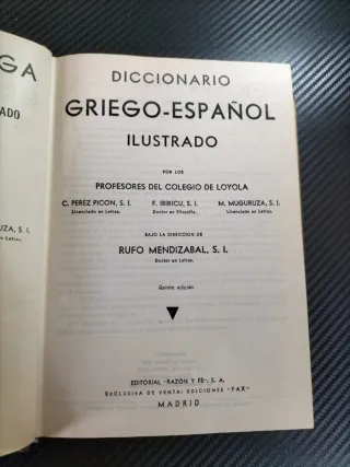 Diccionario Lengua Griega ilustrado