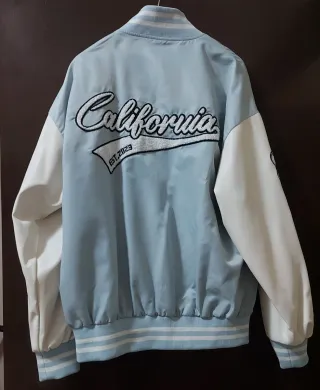 Giubbotto uomo pelle nero/grigio taglia L