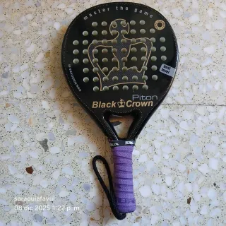 Pala de pádel Black Crown Piton