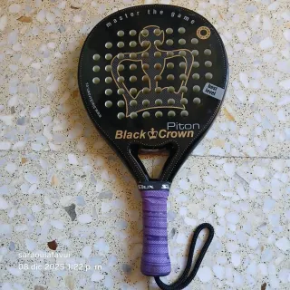 Pala de pádel Black Crown Piton