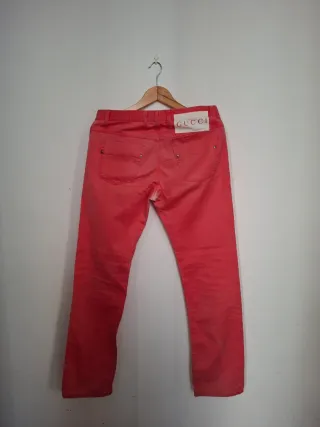 Pantalones Gucci Rojo Hombre