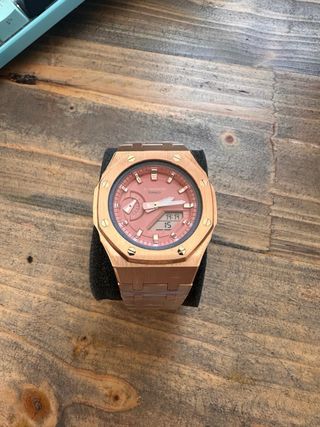 Reloj G-Shock GMA S2100 Rosado Metálico