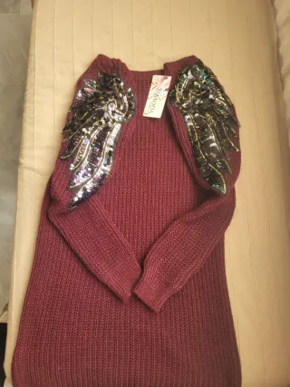 Vestido de punto fiesta lentejuelas