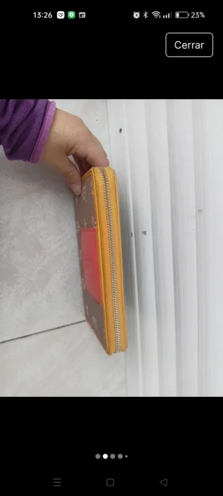 Monedero El Caballo Beige y Naranja