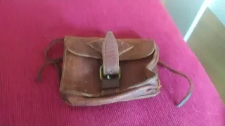 Bolso de cuero para bici