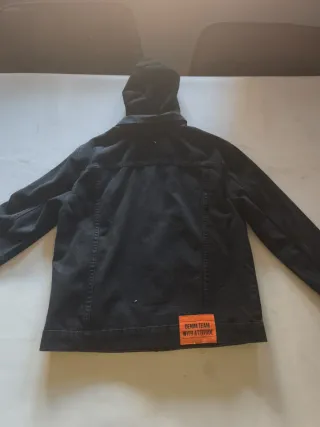 Cazadora vaquera negra con capucha 11-12 años 152