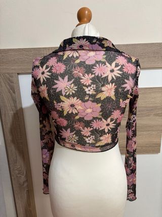 Camiseta Malla Estampada Flores