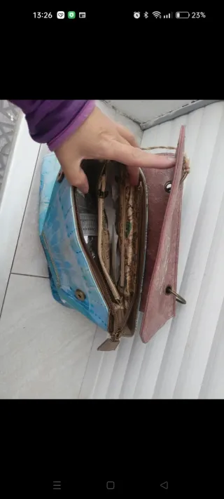 Bolso Sweet Candy Azul y Marrón