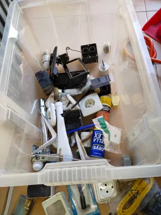 Lote herramientas construcción y electricidad