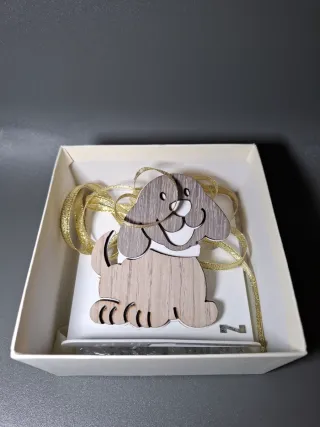 Supporto Smartphone/Tablet Cane Legno