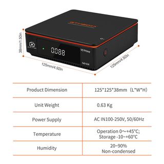 Decodificador GTMEDIA V9Prime MARS, ECAM, CCAM, M3