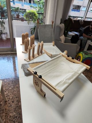 Conjunto gato: escalones, rascador, cama