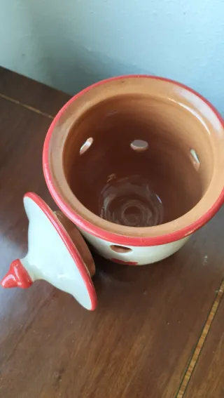Cebollero antiguo cerámica firmado