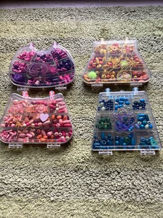 Kit Abalorios Madera Pulseras Collares