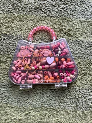 Kit Abalorios Madera Pulseras Collares