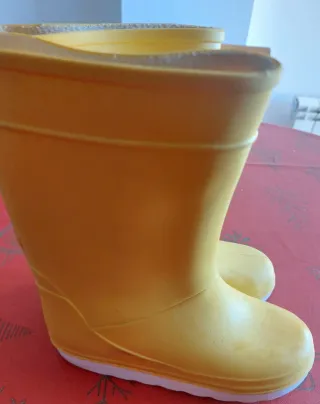 Botas de agua amarillas para niño