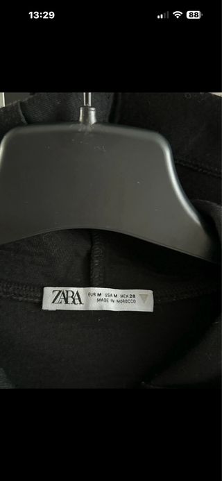 Sudadera Zara Negra Oversize