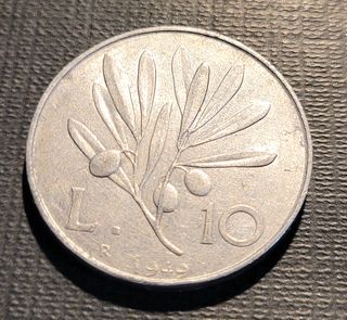 Moneda Italia 1949 Pegaso