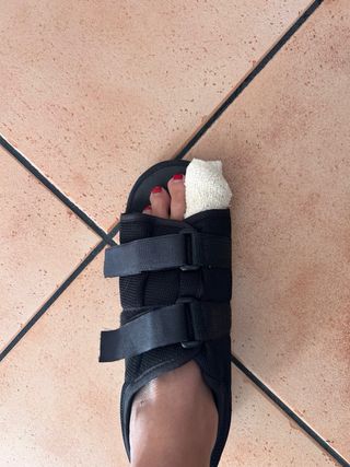 Zapatos postoperatorio negros