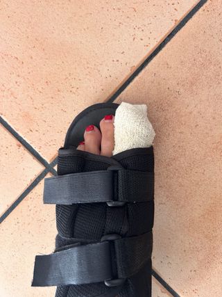 Zapatos postoperatorio negros