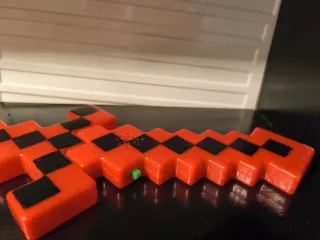 Spada Minecraft Rossa e Nera