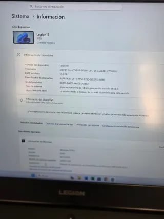 Lenovo Legion Y540-17 I7-9750H 16GB GTX1650