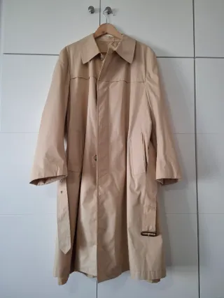 Gabardina Vintage Tergal Beige Uomo
