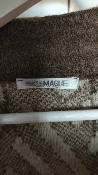 Cardigan Nara Maglie lana beige/marrone chiaro