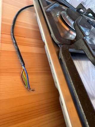 Cocina de gas 4 quemadores Whirpool acero inoxidab