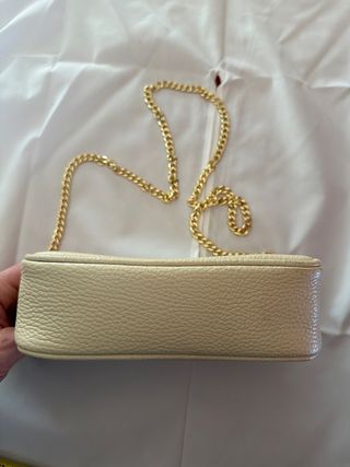 Borsa vera pelle color beige