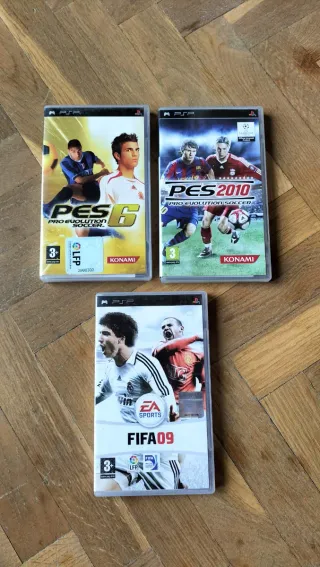 Pacchetto 3 Giochi PSP: PES 6, PES 2010, FIFA 09