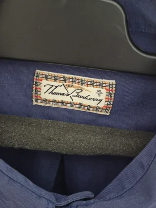 Camisa Thomas Burberry Azul Hombre