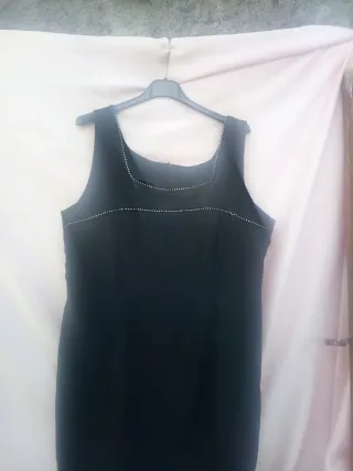 Vestido elegante negro talla 48/50