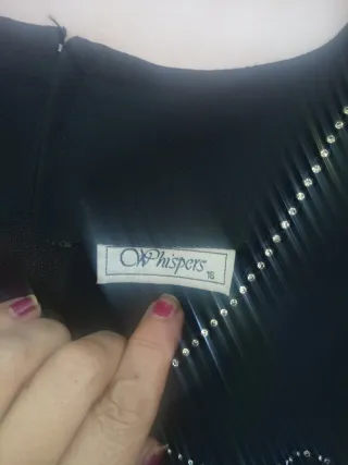 Vestido elegante negro talla 48/50