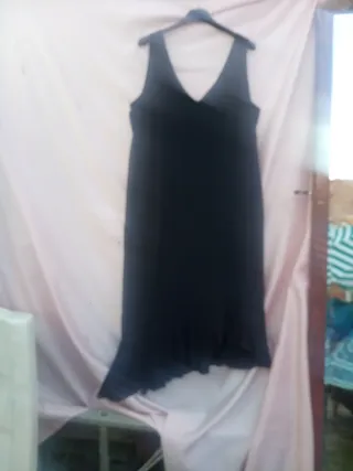 Vestido elegante negro talla 48/50